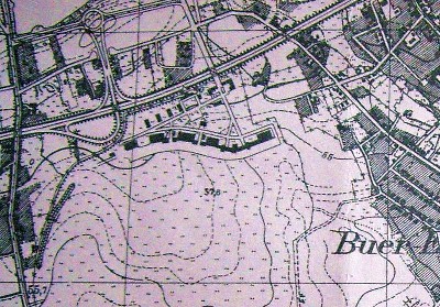  Bild: Ausschnitt aus einem Stadtplan von Gelsenkirchen aus dem Jahr 1933.