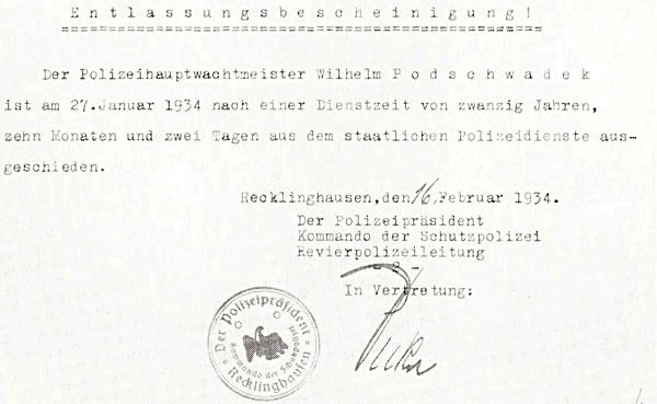 Aus der Personalakte