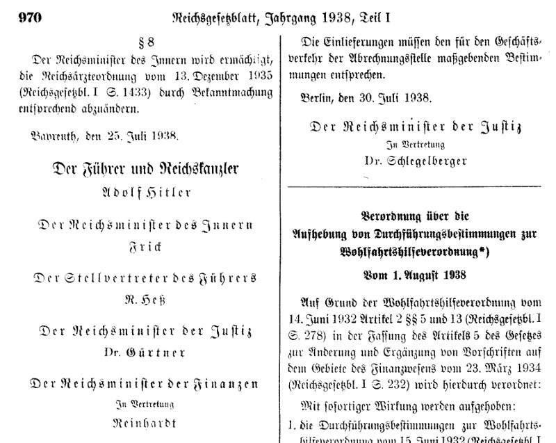 Vierten Verordnung zum Reichsbürgergesetz