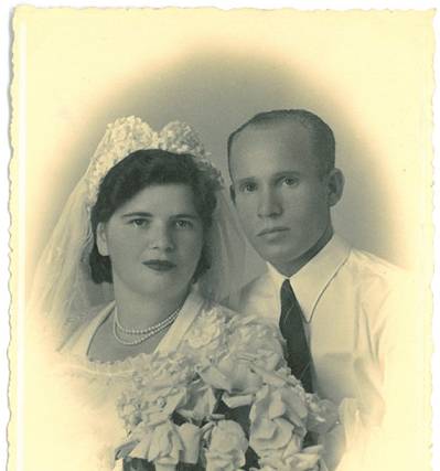 Rivka und ihr Ehemann, um 1950