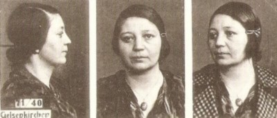 Anna Paul. Das Foto wurde vom Erkennungsdienst der Gelsenkirchener Kriminalpolizei 1940 erstellt