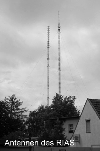 Die Antennen des RIAS Berlin