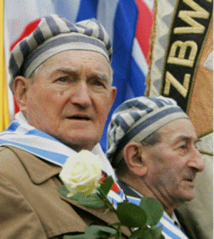Überlebender von Buchenwald - Stefan Machala, links und Stanislaw Bryla