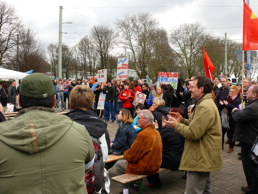 Protest gegen den so genannter Parteitag der selbsternannten 