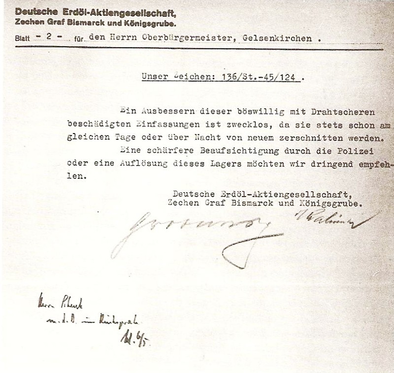 Beschwerde der Deutschen Erdöl AG (DEA) über die