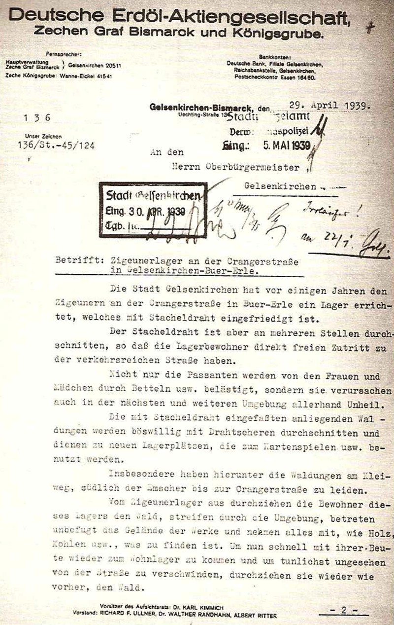 Beschwerde der Deutschen Erdöl AG (DEA) über den