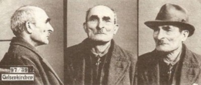 Dietrich Behrens. Das Foto wurde vom Erkennungsdienst der Gelsenkirchener Kriminalpolizei 1939 erstellt