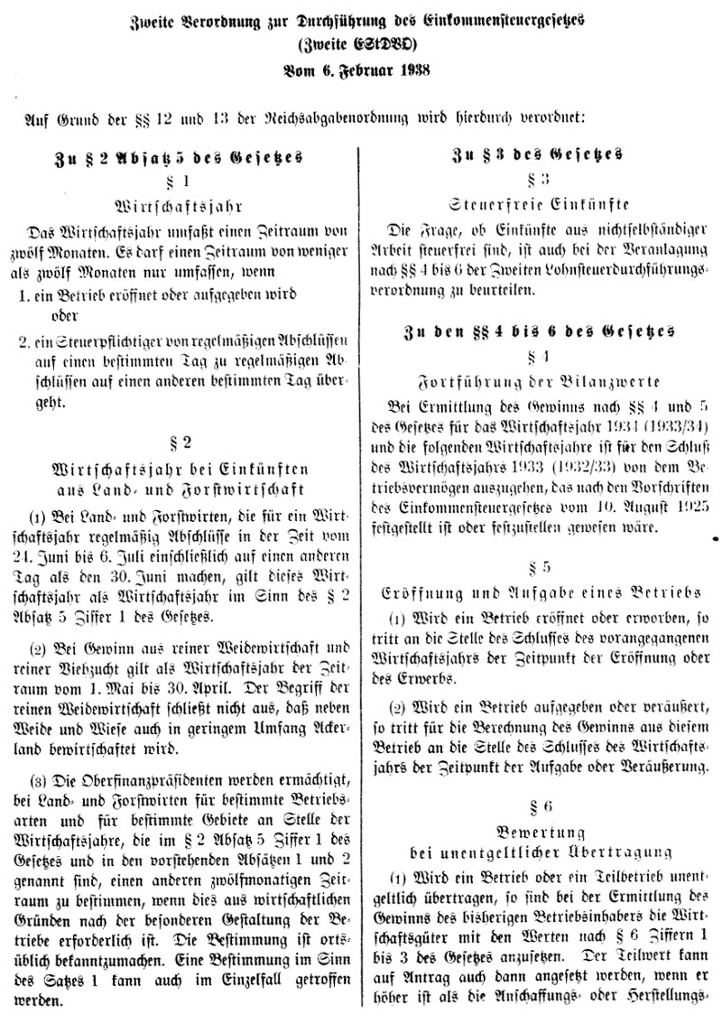 Einkommensteuergesetz 1938