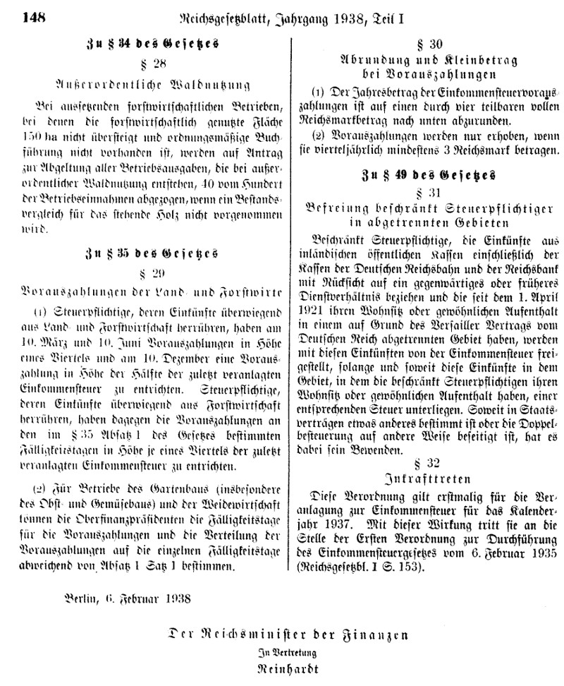 Einkommensteuergesetz 1938