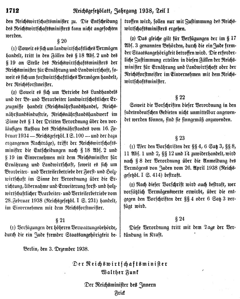 Verordnung über den Einsatz des jüdischen Vermögens