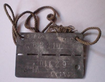 Amedeo Mentrellis Erkennungsmarke aus dem Stalag VI F, Bocholt