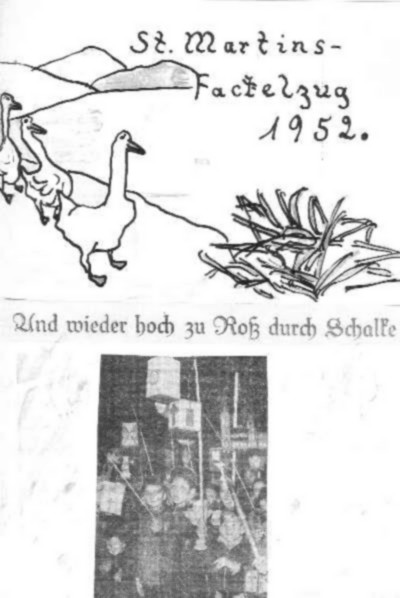 Januar 1953: Dreikönigssingen in Gelsenkirchen-Schalke