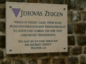 Gedenktafel für Zeugen Jehovas im KZ Mauthausen