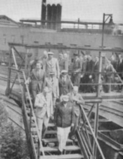 Hermann Göring besichtigt das Hydrierwerk Scholven, 20. Juli 1939