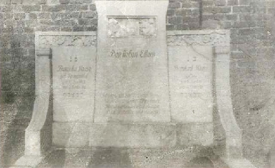 Grabstätte Familie Haase auf dem alten jüdischen Friedhof an der Wanner Strasse in Gelsenkirchen-Bulmke, vor 1938
