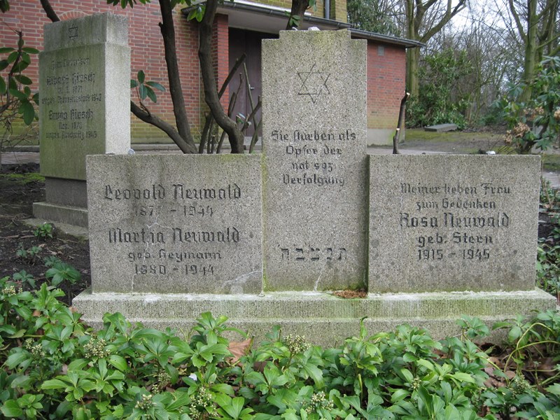 Symbolische Grabsttte auf dem Jdischen Friedhof in Gelsenkirchen-ckendorf