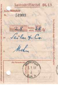 Zum vergrößern hier klicken Kirchensteuer zurückerstattet, 3.1.1944, Av.