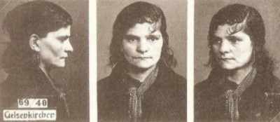 Maria Strauss/Petermann. Das Foto wurde vom Erkennungsdienst der Gelsenkirchener Kriminalpolizei 1940 erstellt