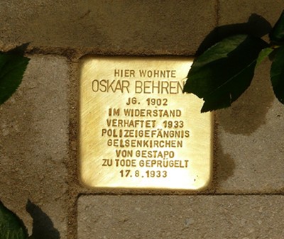 80. Todestag von Oskar Behrendt