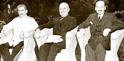 Stalin, Truman, Attlee, Potsdamer Konferenz 1945