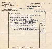Zum vergrößern hier klicken Rechnung für Abtransport der Möbel, 20.5.1943