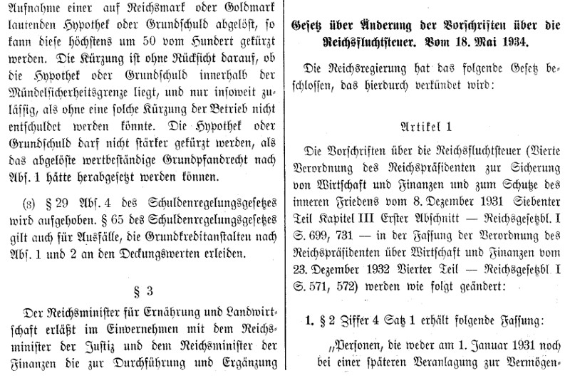Gesetz über die Änderung der Vorschriften über die Reichsfluchtsteuer