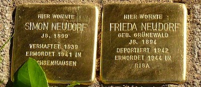 Stolpersteine an der Markenstrasse in Horst