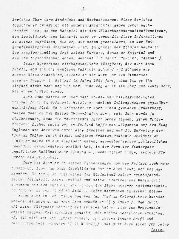 Todesurteil Alfred Zingler