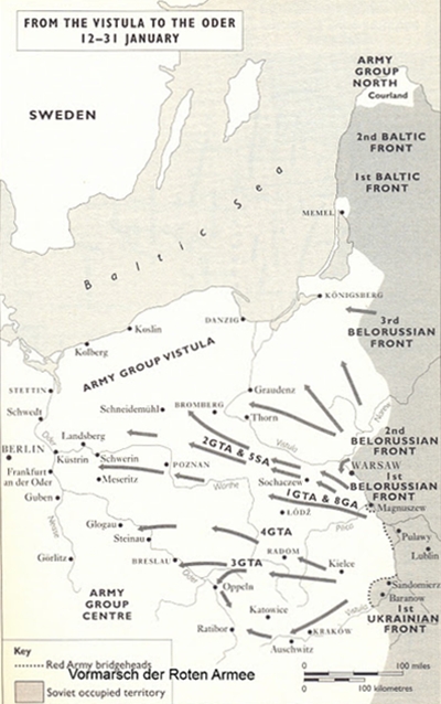 1945: Vormarsch der Roten Armee Richtung Westen