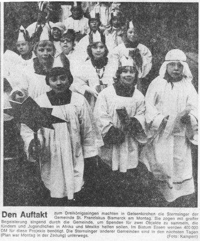 Pressestimmen. WAZ Gelsenkirchen, 4. Januar 1977