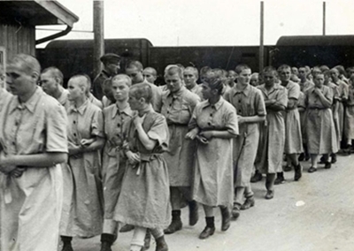 Zwangsarbeiterinnen in Auschwitz